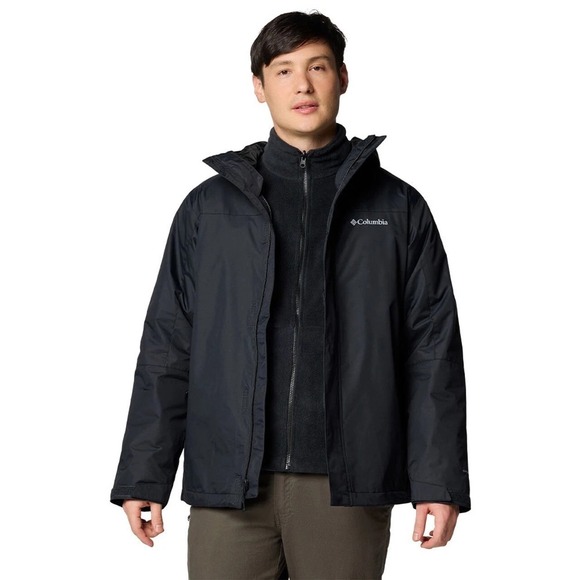 NEW Columbia Men's Tunnel Falls II Interchange Removable liner Jacket Black XXL - Picture 1 of 11